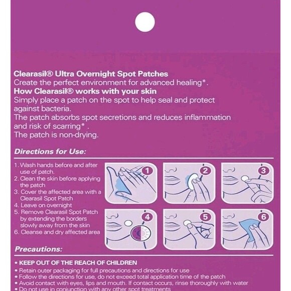 3 Pack Clearasil Rapid Rescue Healing Spot Hydrocolloid Patches 18ct X Lot of 3 - Picture 2 of 2